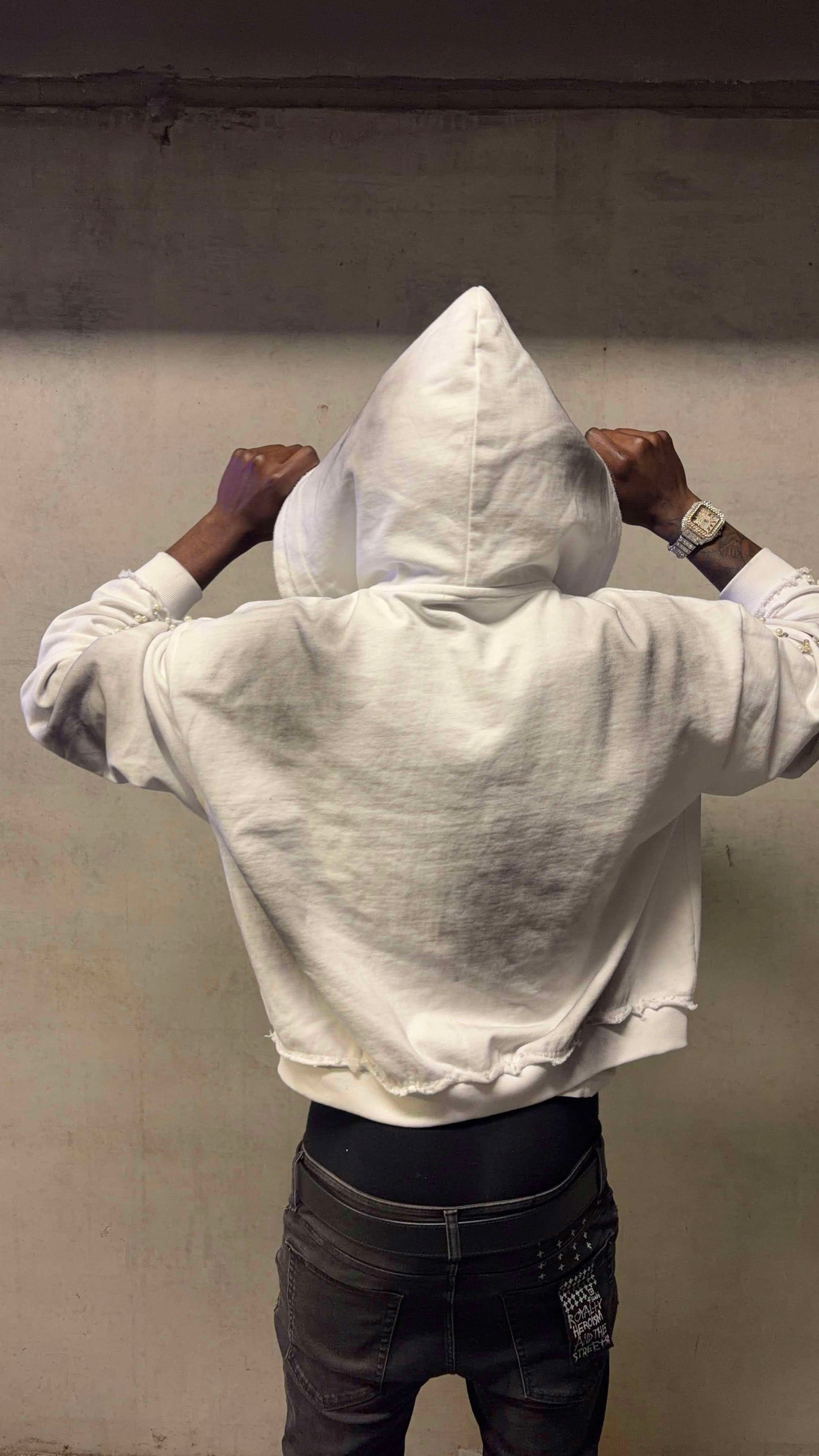 Sacrificial love hoodie “White multicolor”
